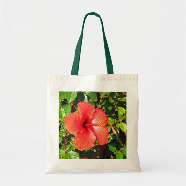 Hibiscus flower tote bag (Front)