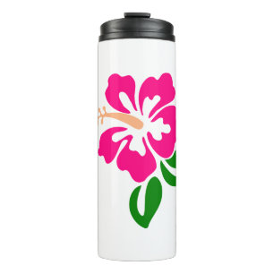 Hibiscus Flower Tropic Bloom Blossom Botanical Thermal Tumbler
