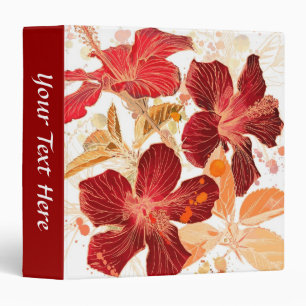 Hibiscus flower - watercolor paint 2 binder