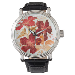 Hibiscus flower - watercolor paint 2 watch