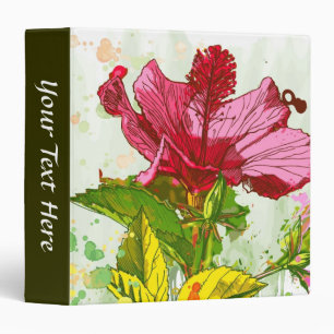 Hibiscus flower - watercolor paint binder
