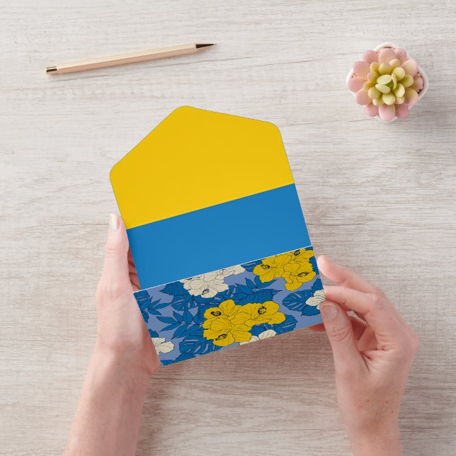 Hibiscus flowers and leaves   all in one invitation (Video)