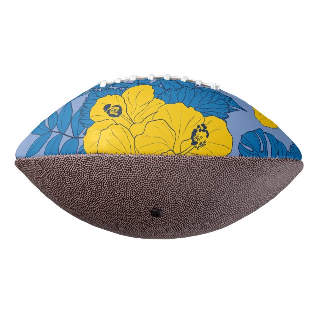 Hibiscus flowers and leaves   football (Rotated 270)