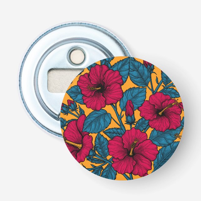 Hibiscus flowers bottle opener (Front)