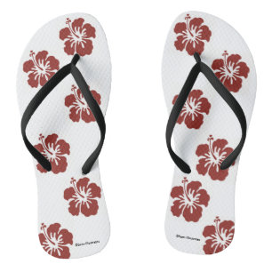 Hibiscus Flowers Flip Flops