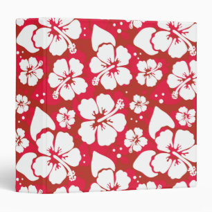 Hibiscus Flowers Pattern Binder