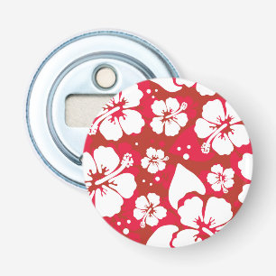 Hibiscus Flowers Pattern Bottle Opener