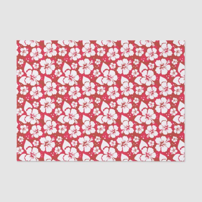 Hibiscus Flowers Pattern Tissue Paper (Front)
