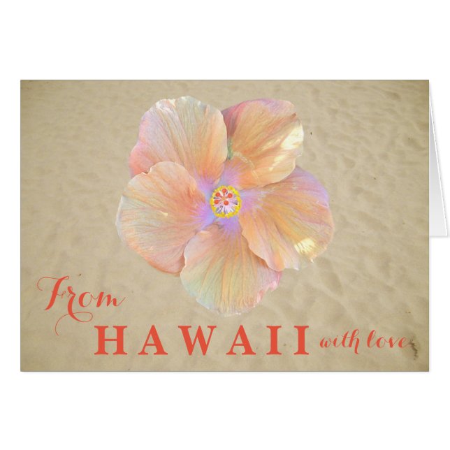 Hibiscus From Hawaii With Love Tropical Flower (Front Horizontal)