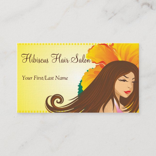 hibiscus gal ~ bc business card (Front)
