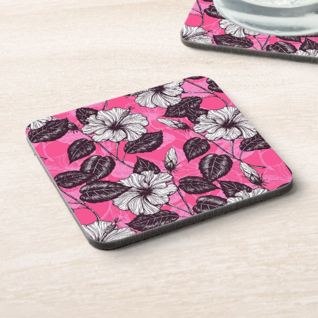 Hibiscus garden 2 coaster (Left Side)