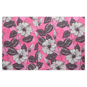 Hibiscus garden 2 fabric