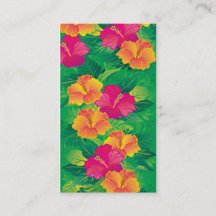hibiscus garden business card