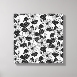 Hibiscus garden canvas print
