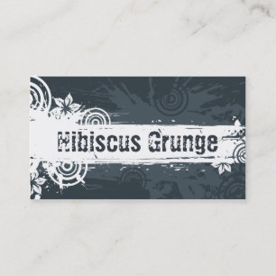 Hibiscus Grunge Cartes de visite