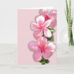 Hibiscus hawaïen Carte Saint-Valentin