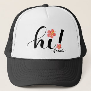 Hibiscus Hawaii Hi! Trucker Hat