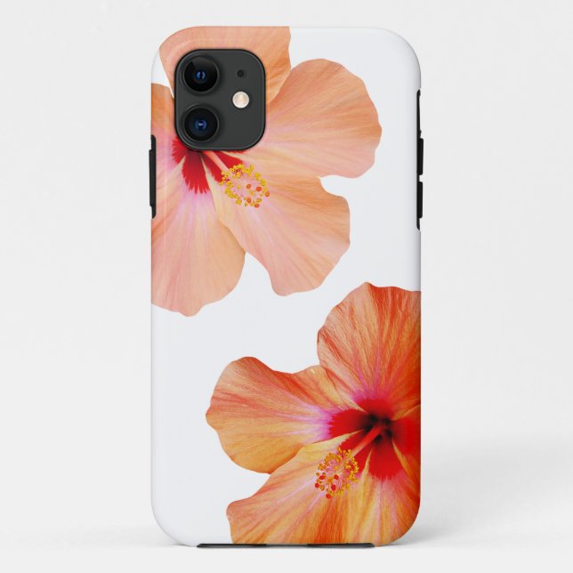 Hibiscus hawaiian flowers photo aloha kona modern Case-Mate iPhone case (Back)