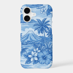 Hibiscus Island Hawaiian Scenic - Bleu