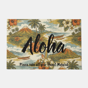 Hibiscus Island Hawaiian Scenic - Dusty Doormat