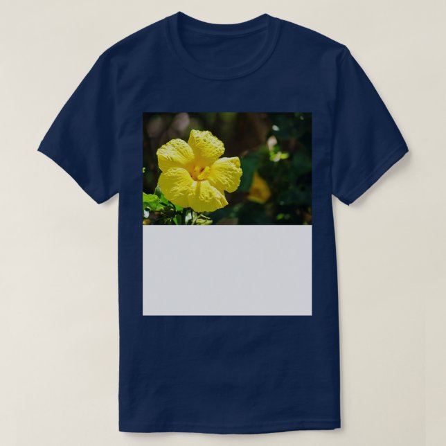 hibiscus jaune TShirt 1 (Design devant)