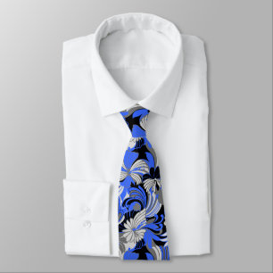 Hibiscus Jungle Floral Hawaiian Two-sided Printed Tie