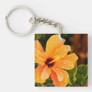 Hibiscus Keychain