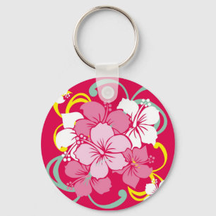 Hibiscus Keychain