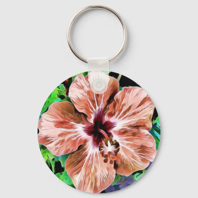 Hibiscus Keychain (Front)