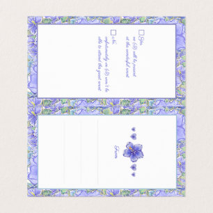 Hibiscus & lace BLUE