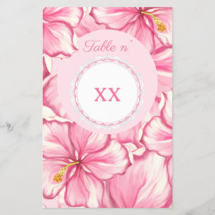 Hibiscus & lace PINK