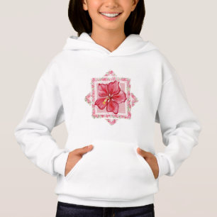 Hibiscus & lace RED
