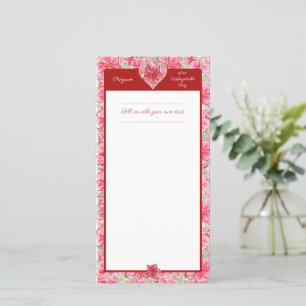 Hibiscus & lace RED