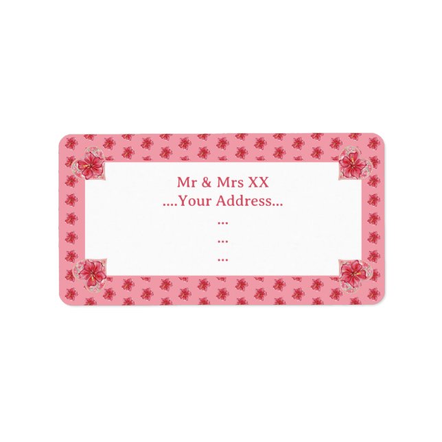 Hibiscus & lace RED Label (Front)