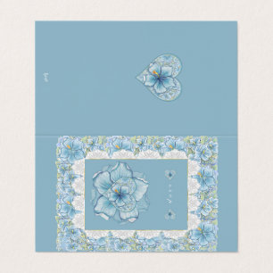 Hibiscus & lace TURQUOISE