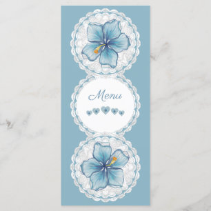 Hibiscus & lace TURQUOISE Menu