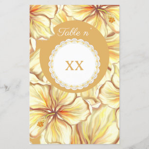 Hibiscus & lace YELLOW