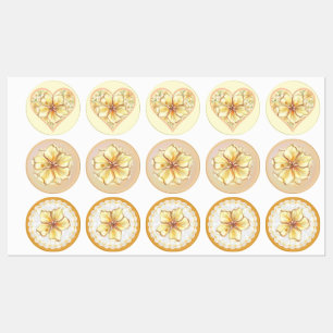 Hibiscus & lace YELLOW