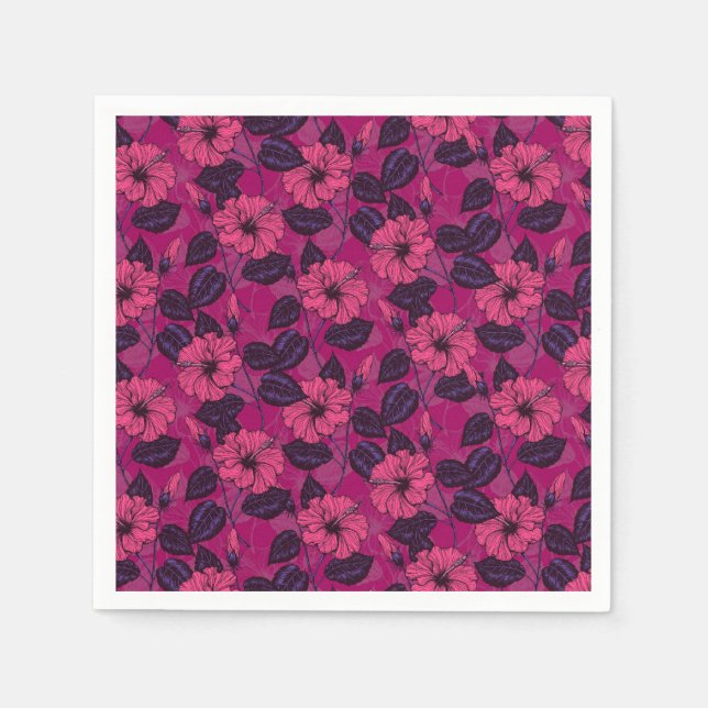 Hibiscus night napkin (Front)