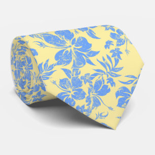 Hibiscus Pareau Hawaiian Floral Tie