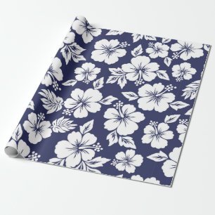 Hibiscus pattern wrapping paper