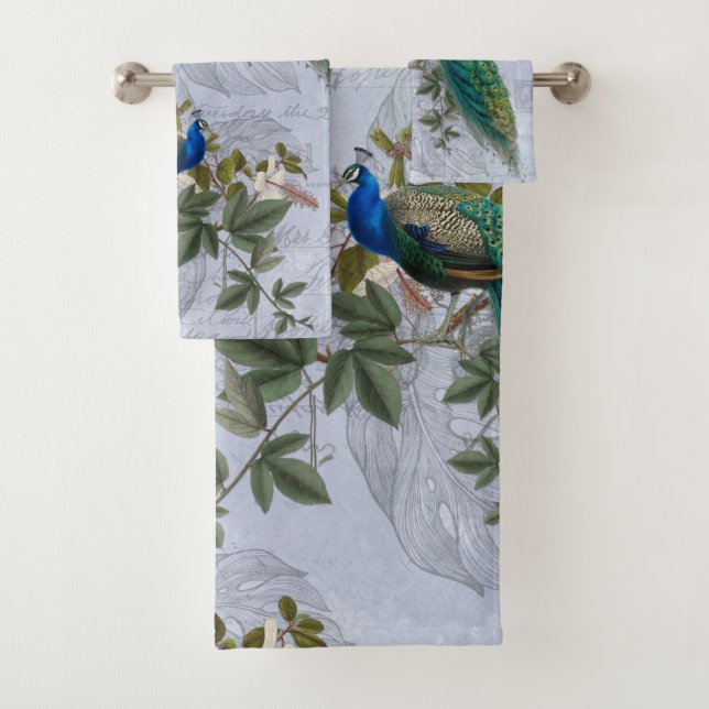 Hibiscus Peacock vintage Ephémère Bleu élégant (En situation)