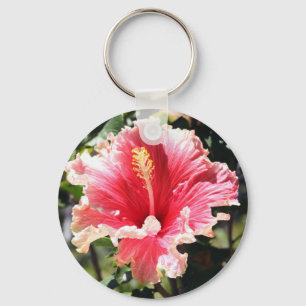 Hibiscus Photo Keychain