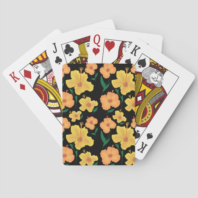 Hibiscus  playing cards (Back)