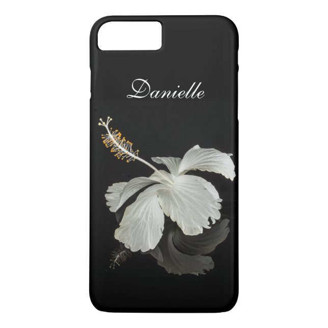 Hibiscus Reflection Personalize iPhone 7 Case (Back)