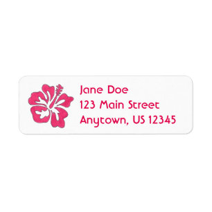 Hibiscus rose chaud Tropical Island Floral