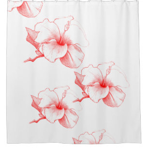 Hibiscus Sketch (White)