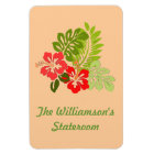 Hibiscus Stateroom Door Marker