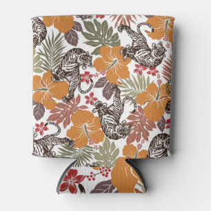 Hibiscus Tiger, Exotic Pattern. Can Cooler