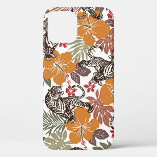 Hibiscus Tiger, Exotic Pattern. iPhone 12 Case